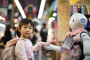 Robot & girl.
