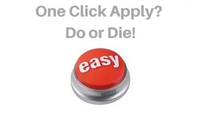 The dichotomy of the one click apply